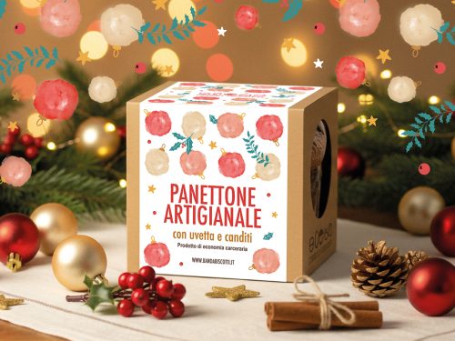 Panettone Artigianale Tradizionale (uvetta e canditI di arancia) 750g